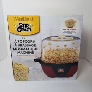WestBend 82505 Electric Hot Oil Popcorn Popper Machine with Serving Bowl